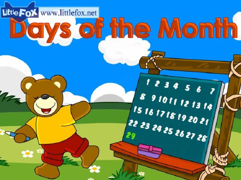 Days of the Month Level 1