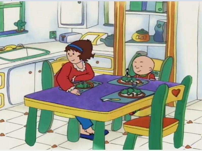 Caillou Hates Vegetables