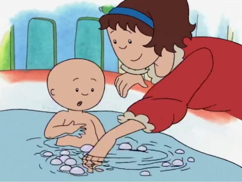 Caillou in the Bathtub