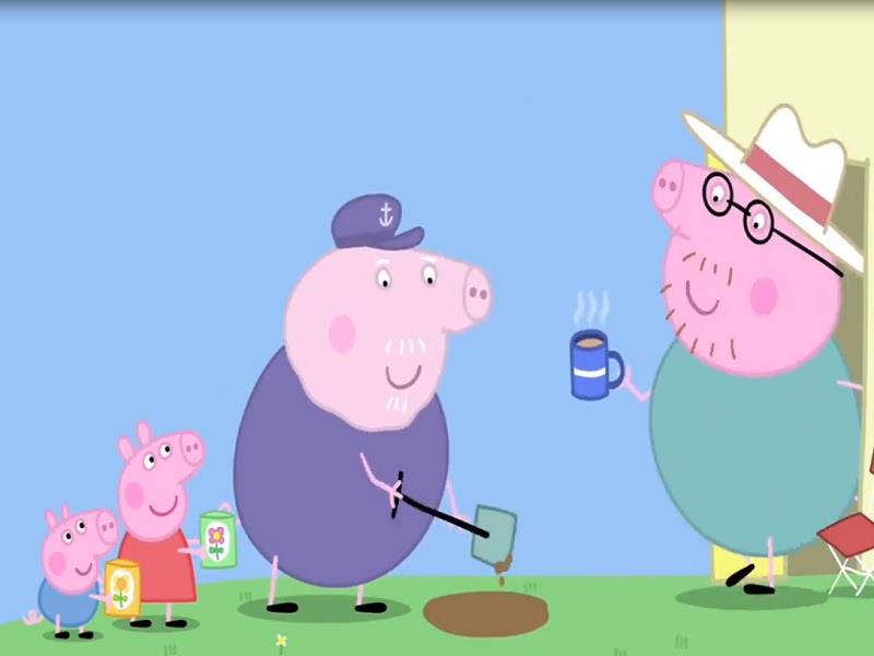 Peppa Pig S04E12 Peppa and Georges Garden